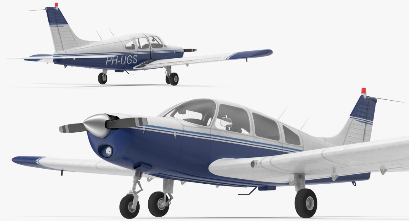 Piper PA-28-161 Cherokee 3D model