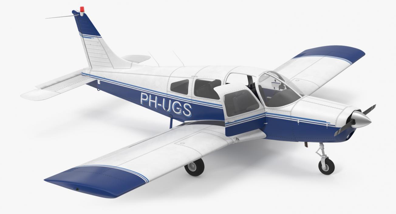 Piper PA-28-161 Cherokee 3D model