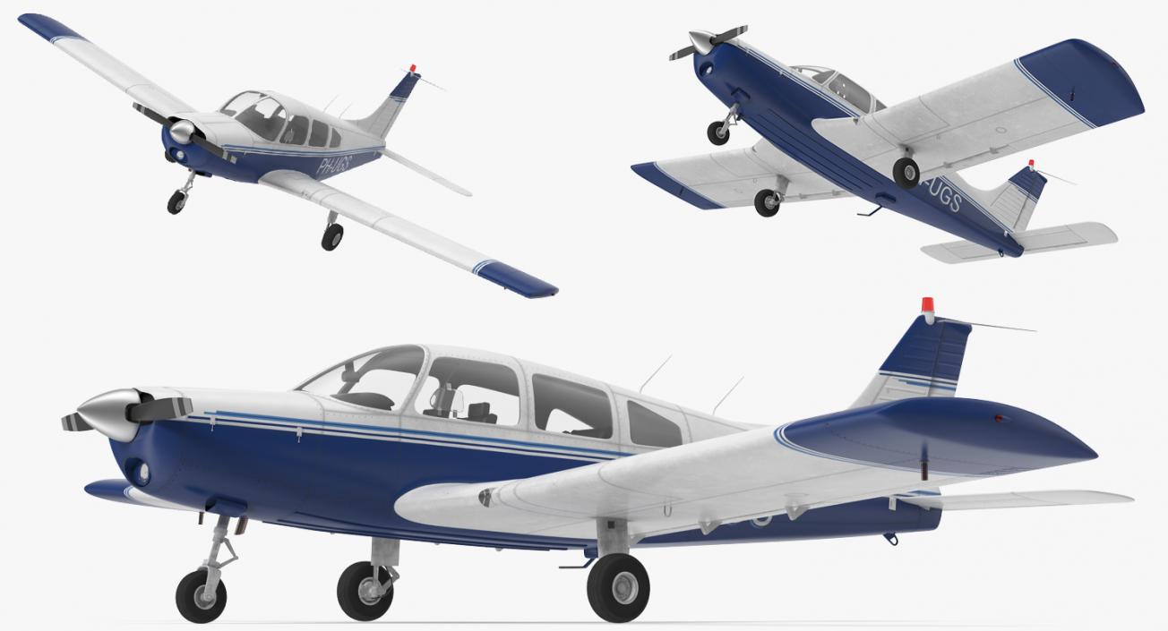 Piper PA-28-161 Cherokee 3D model