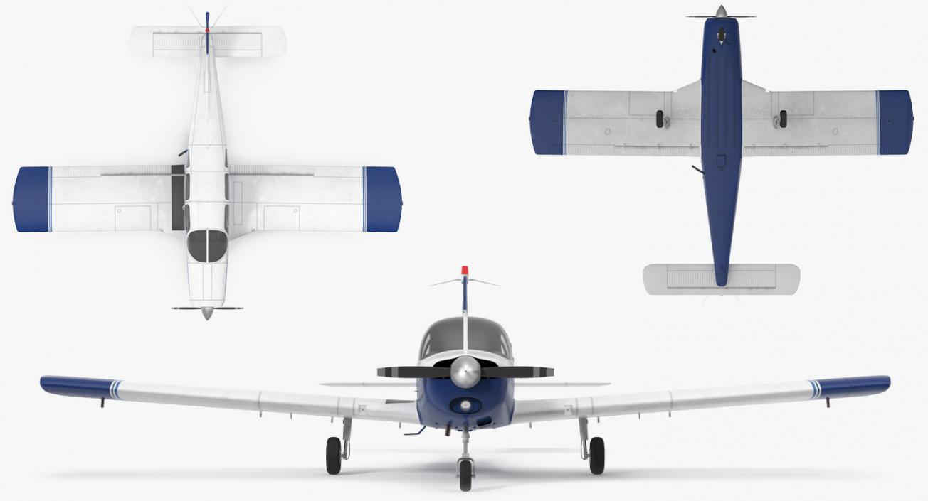 Piper PA-28-161 Cherokee 3D model