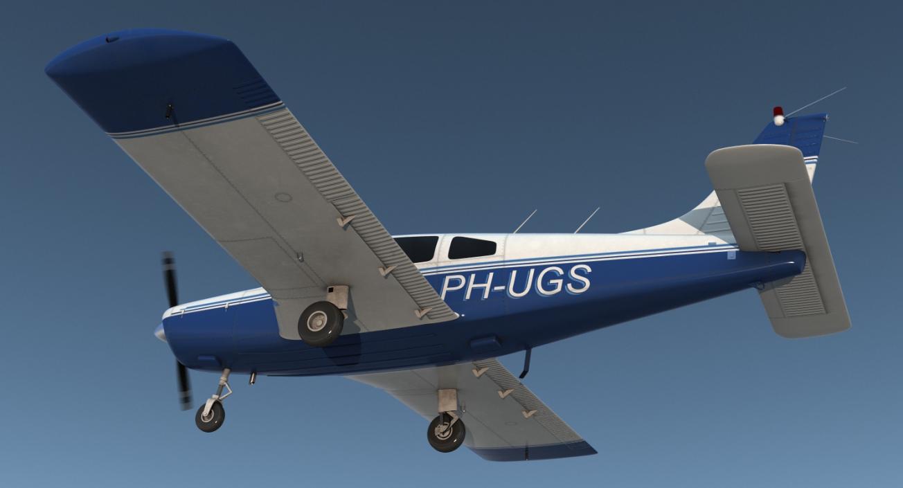 Piper PA-28-161 Cherokee 3D model