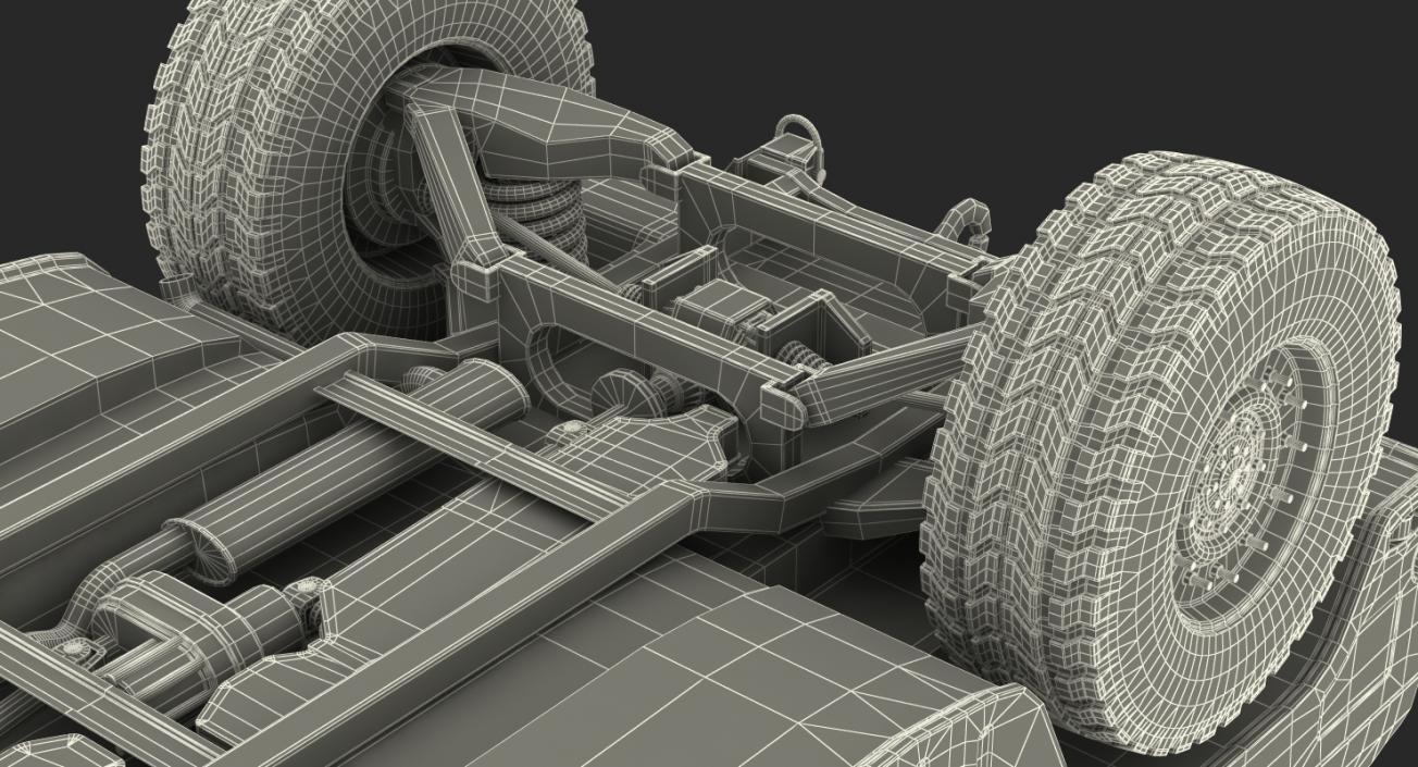 3D HMMWV TOW Missile Carrier M966 Simple Interior