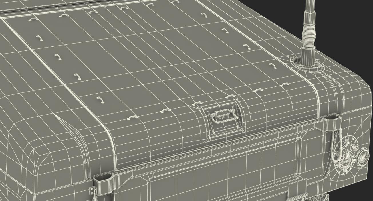 3D HMMWV TOW Missile Carrier M966 Simple Interior