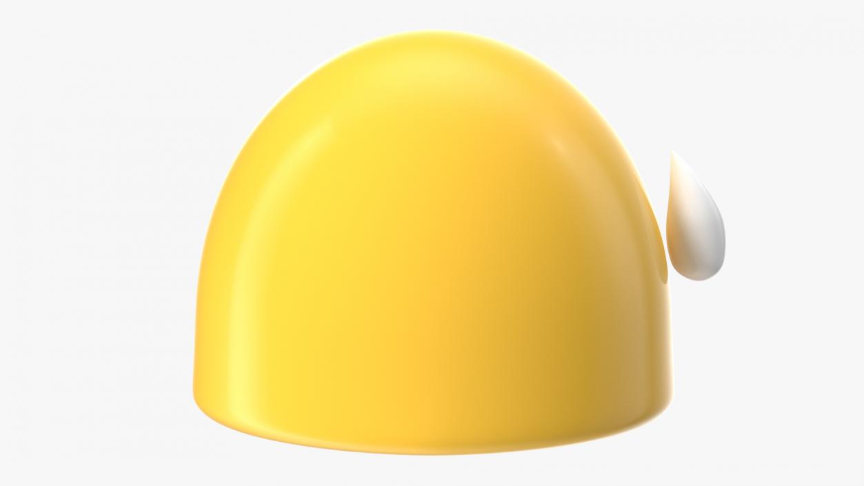 Tired Face Android Emoji 3D model