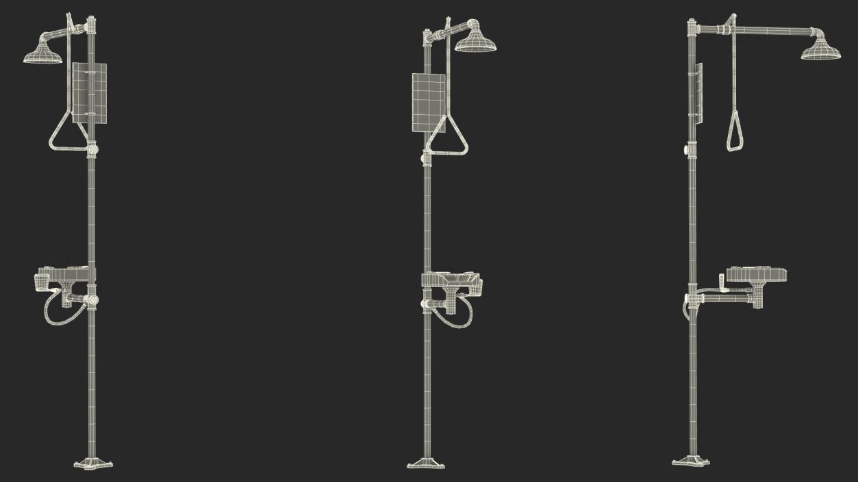 Emergency Speakman Shower Station Green 3D model