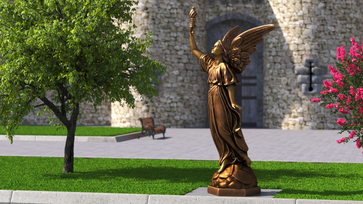 3D model Heavens Angel Cast Bronze