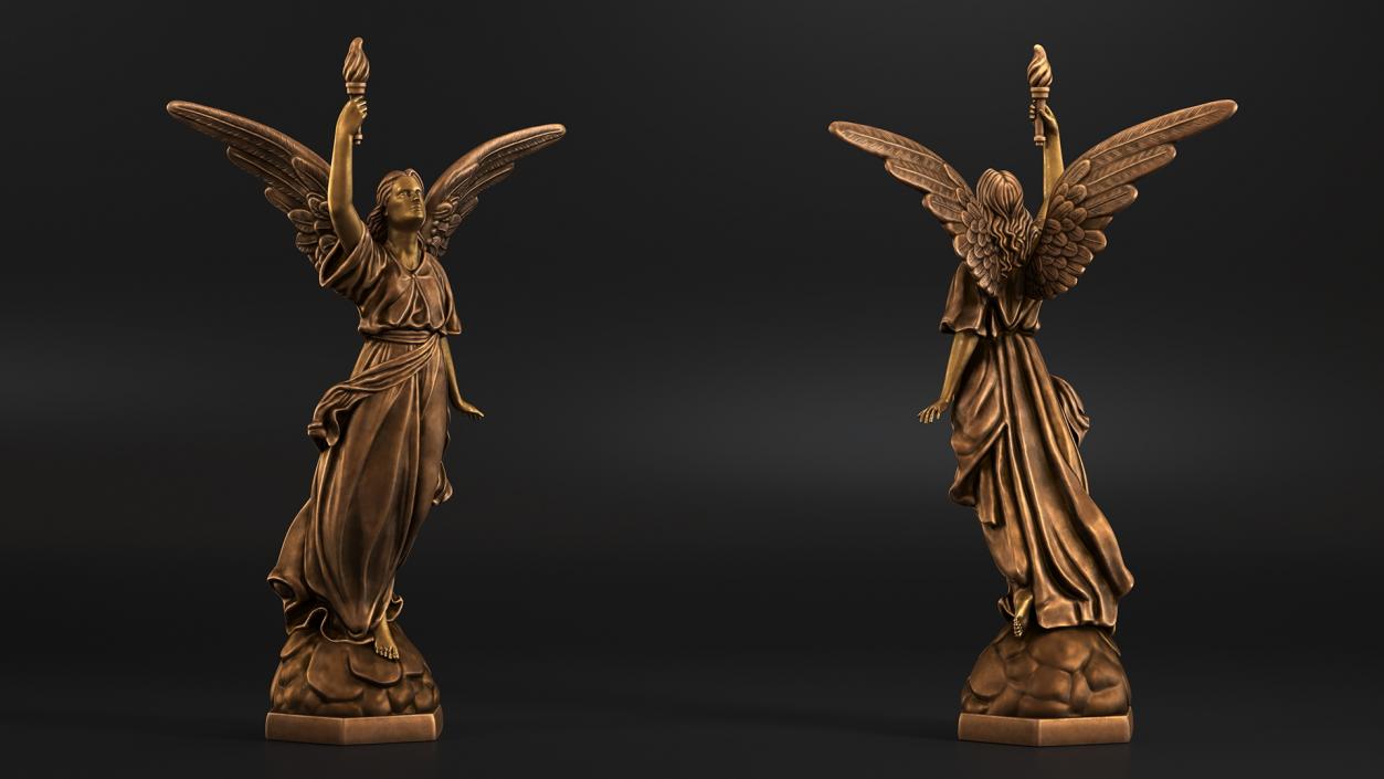 3D model Heavens Angel Cast Bronze