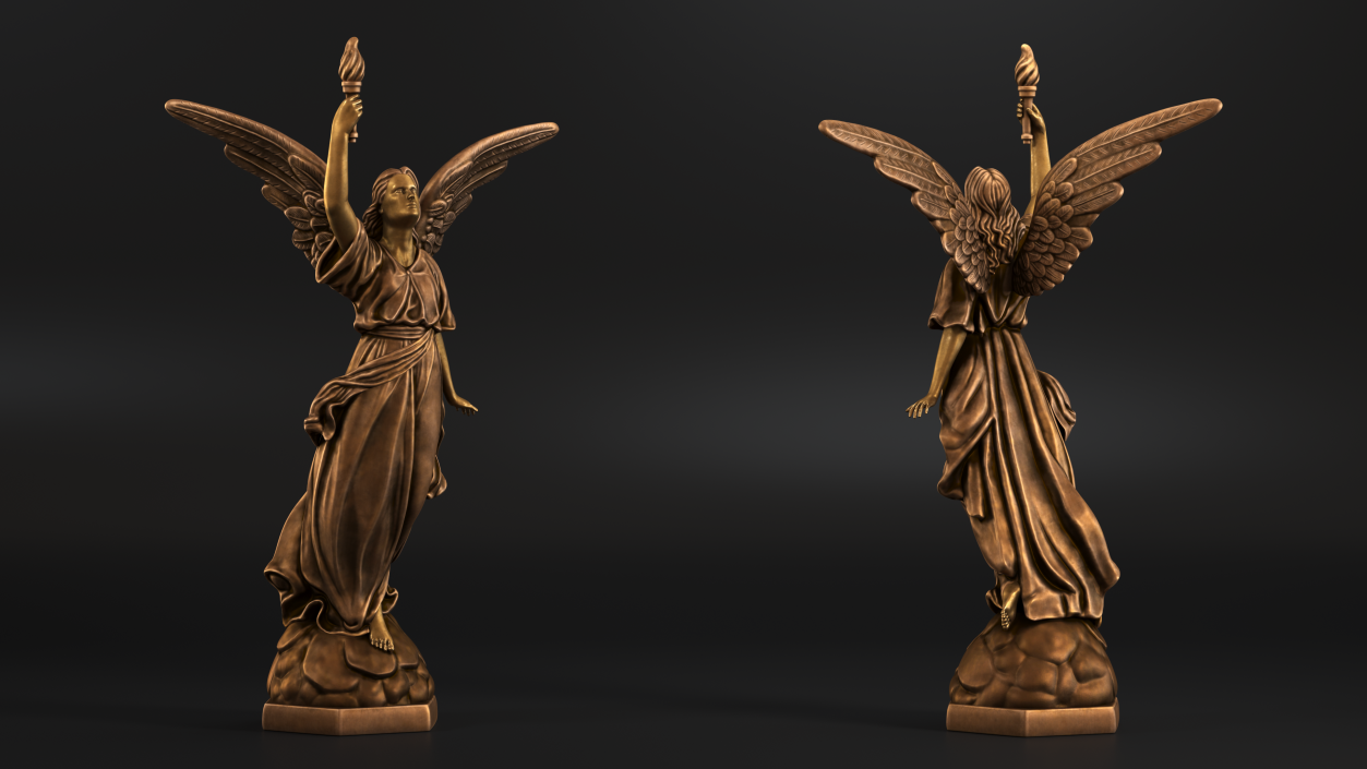 3D model Heavens Angel Cast Bronze