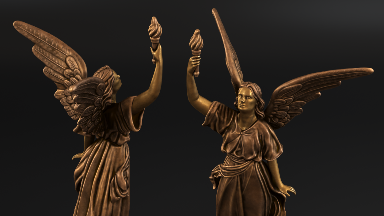 3D model Heavens Angel Cast Bronze