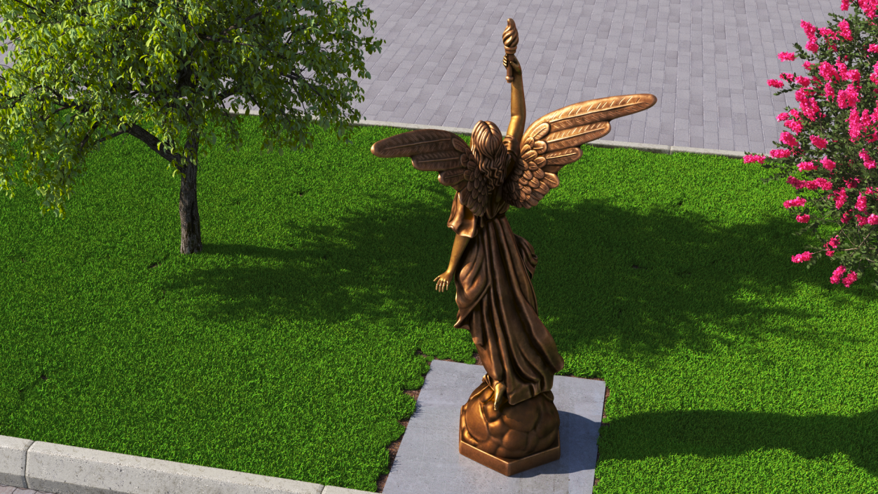 3D model Heavens Angel Cast Bronze