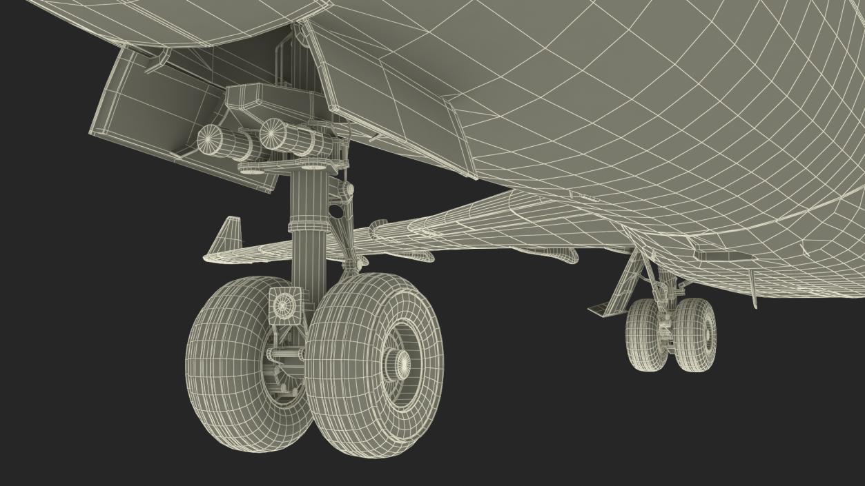 3D Commercial Airliner Boeing 727-100 Iran Aseman