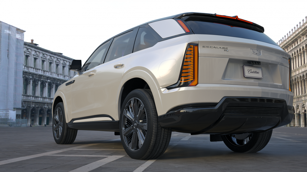 3D model Cadillac Escalade IQ 2025 Summit White Rigged