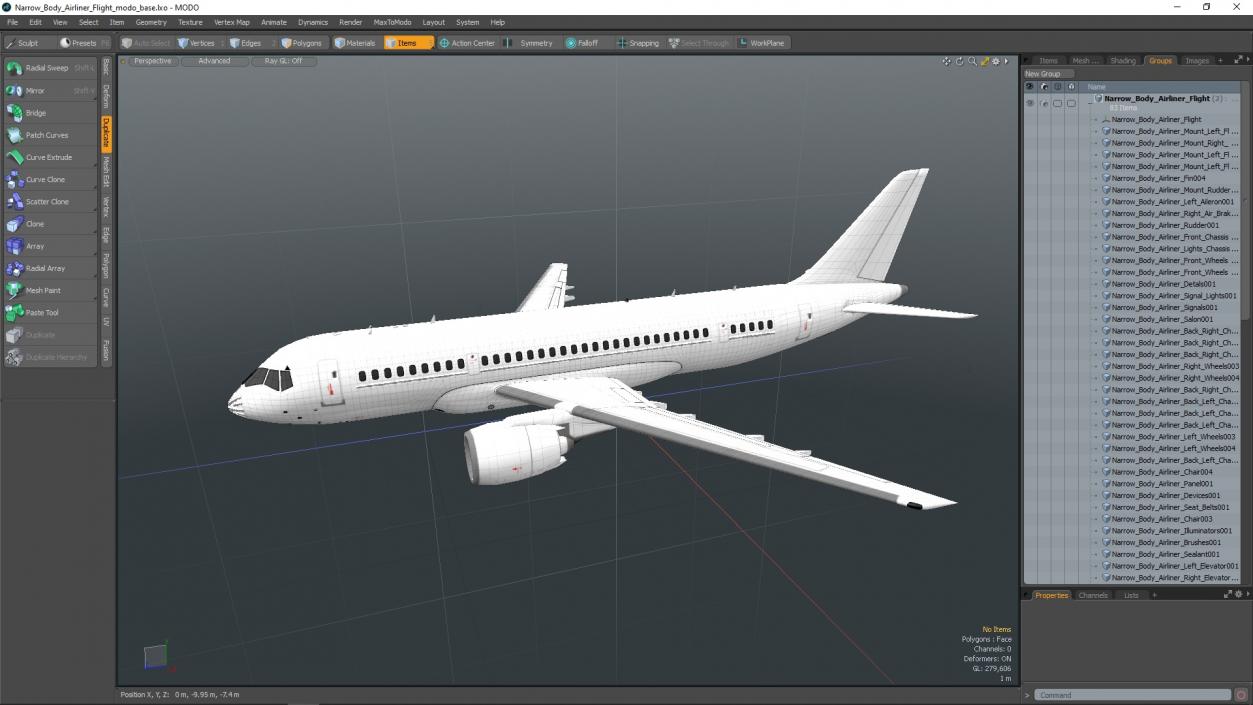 Narrow Body Airliner Flight 2 3D model