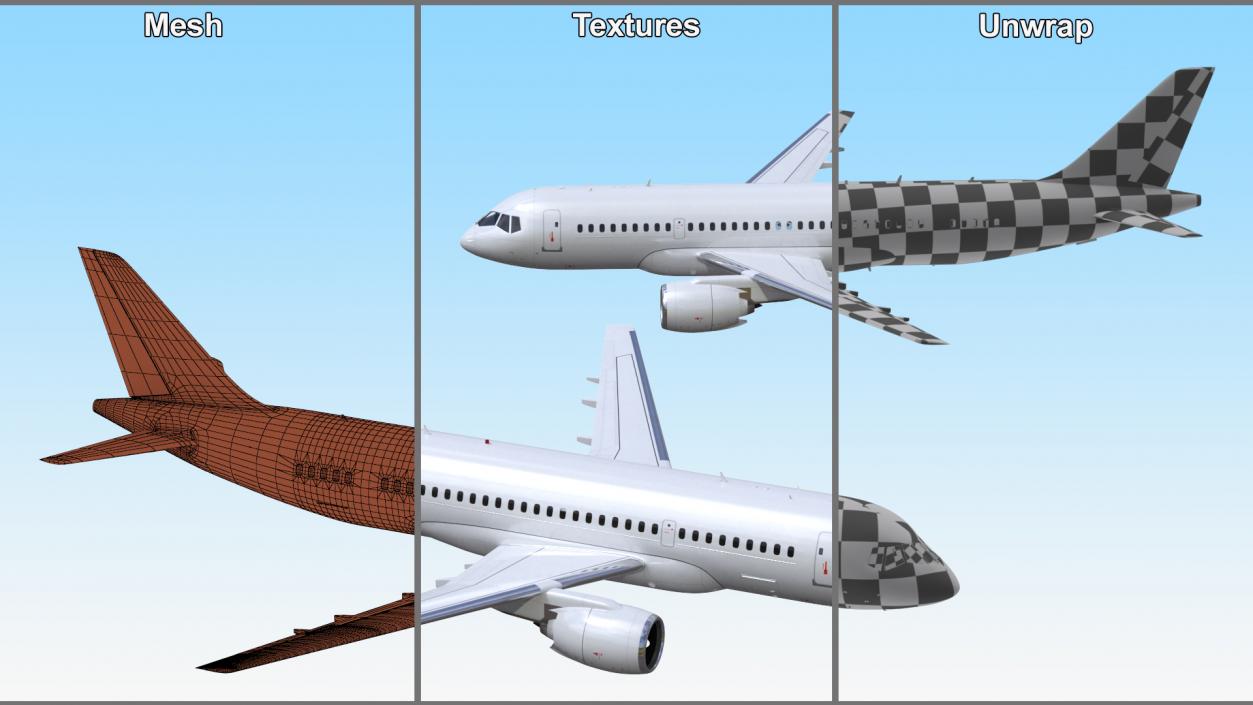 Narrow Body Airliner Flight 2 3D model