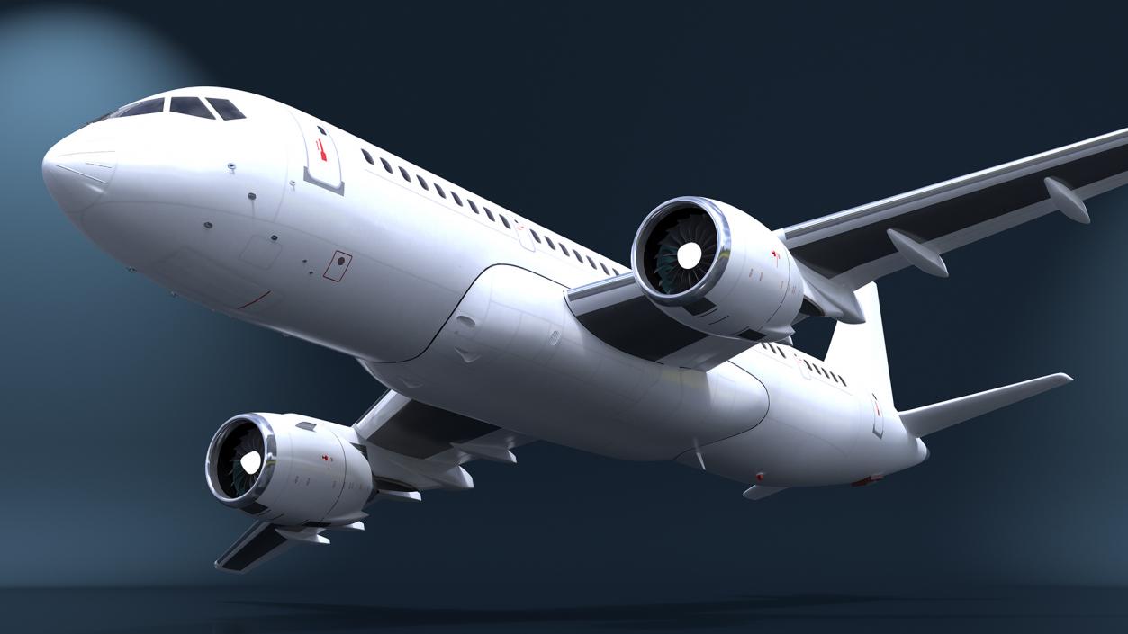 Narrow Body Airliner Flight 2 3D model