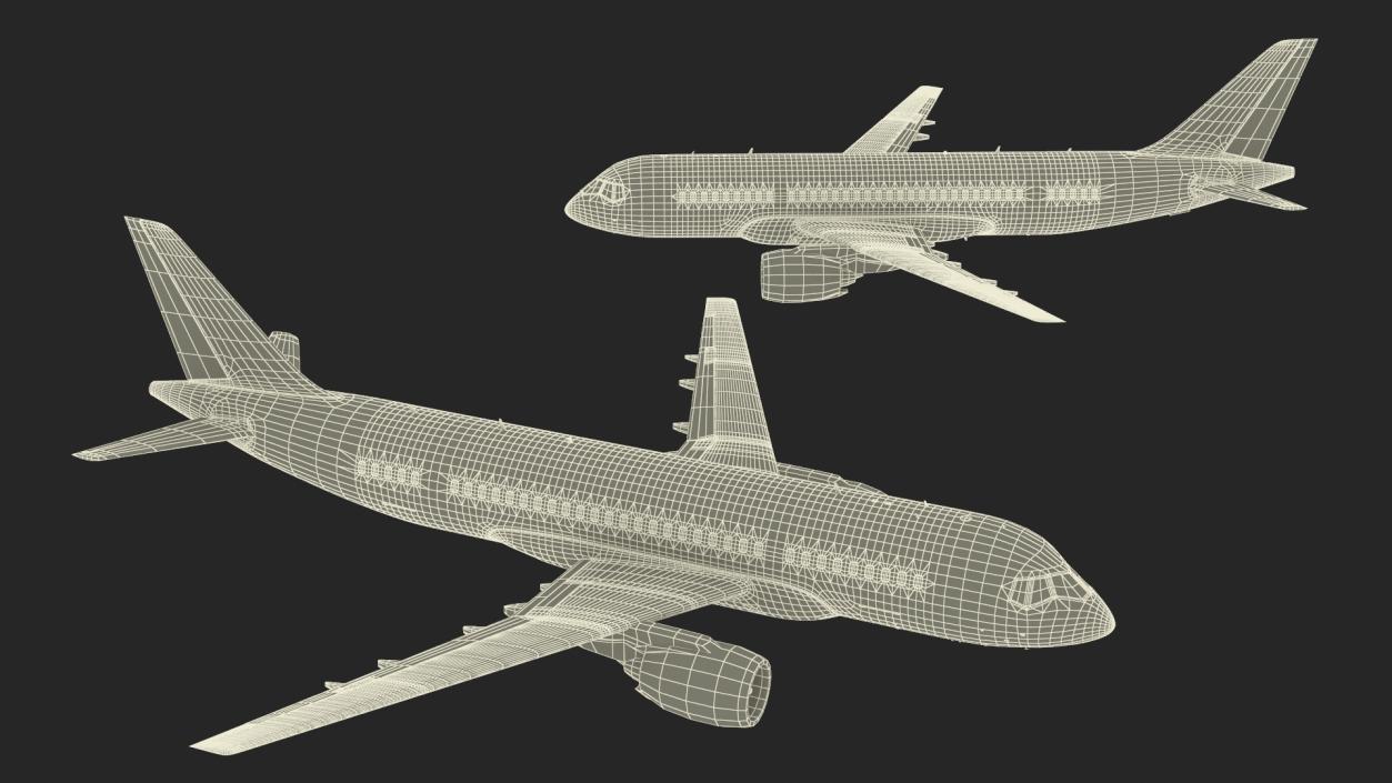 Narrow Body Airliner Flight 2 3D model