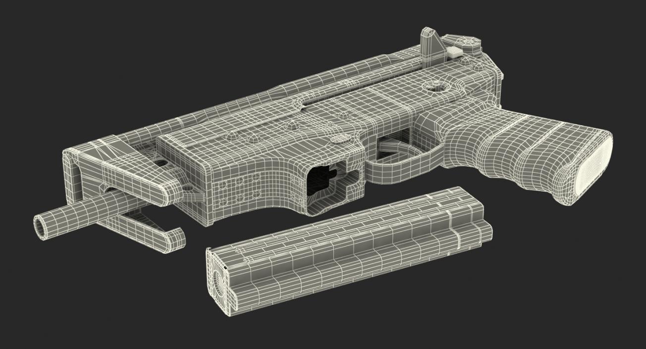 3D model Submachine Gun PP-91 KEDR