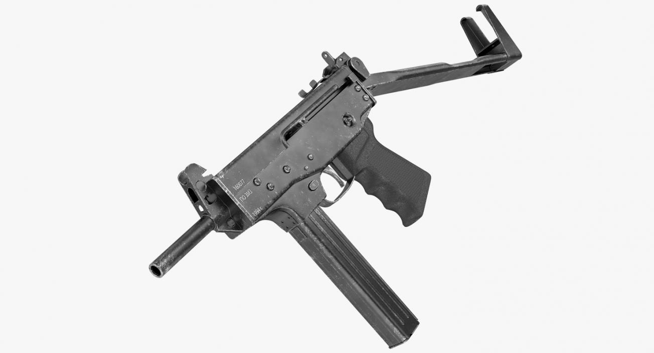 3D model Submachine Gun PP-91 KEDR