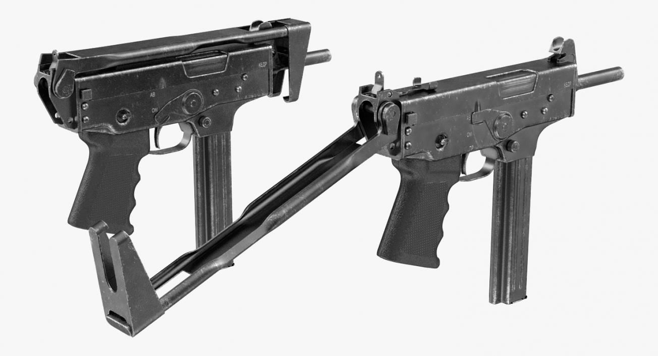 3D model Submachine Gun PP-91 KEDR