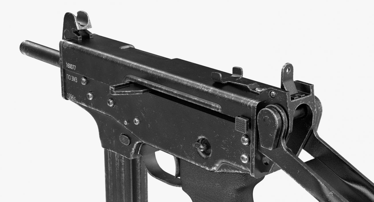 3D model Submachine Gun PP-91 KEDR