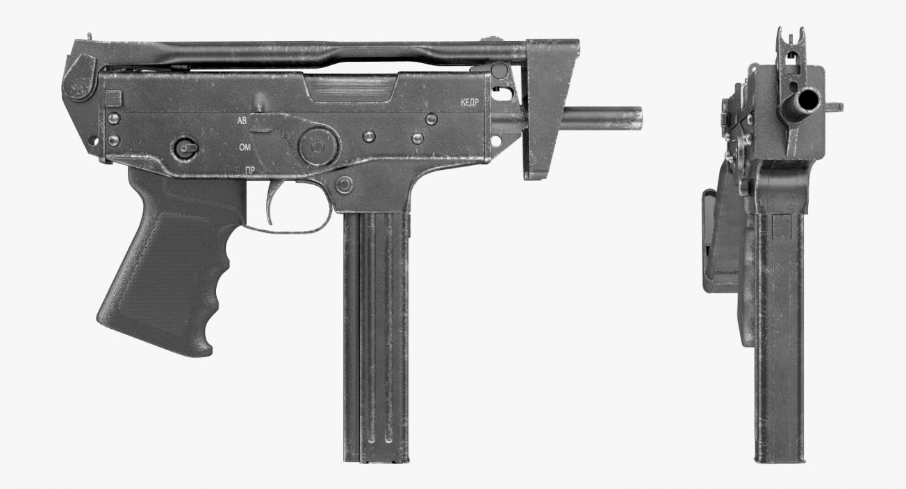 3D model Submachine Gun PP-91 KEDR