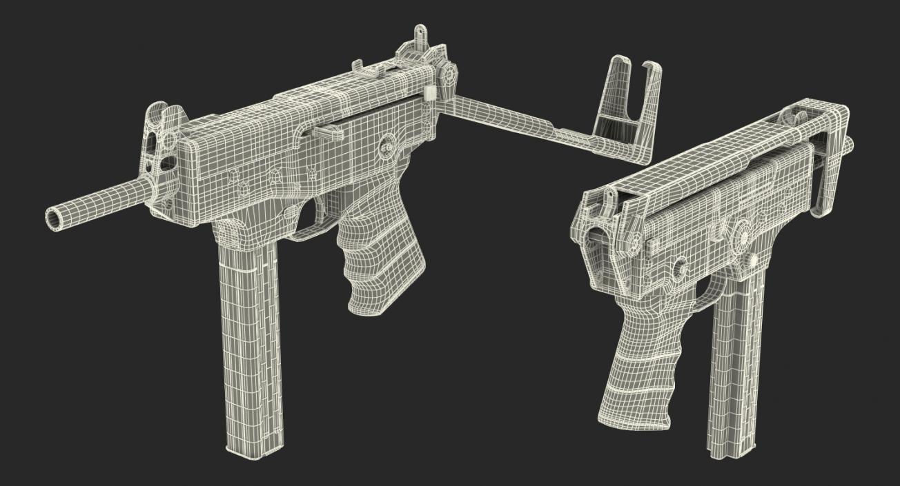 3D model Submachine Gun PP-91 KEDR