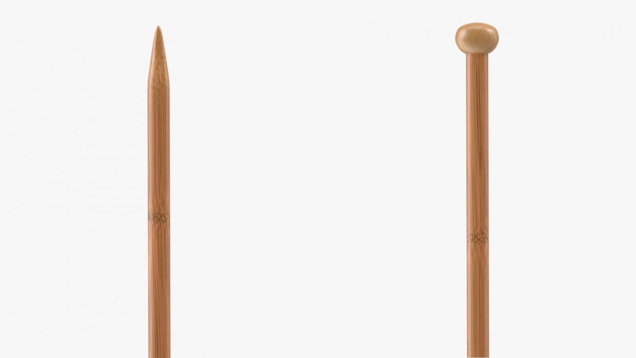 3D Knitting Needles Bamboo model