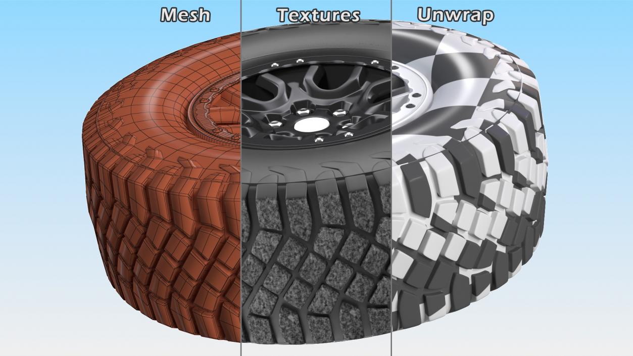 3D Off Road Tire model