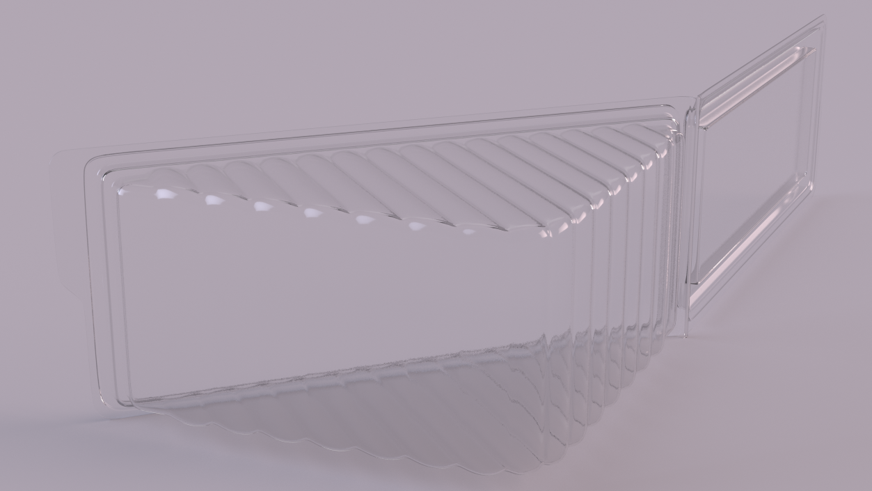 3D model Plastic Wedge for 2 Sandwiches Open