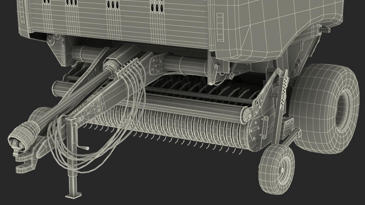 Bale Wrapper Machine Rigged 3D