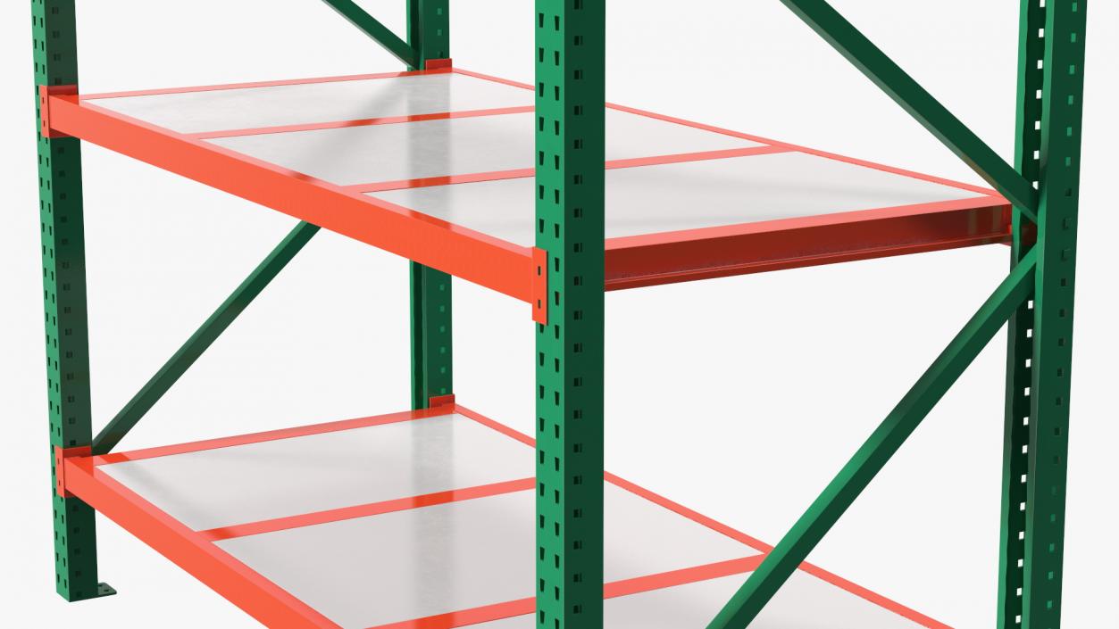 3D model Industrial Pallet Racking