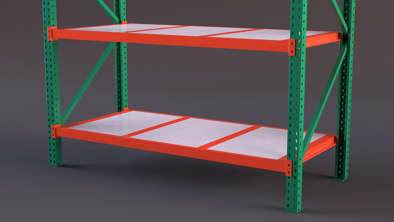 3D model Industrial Pallet Racking