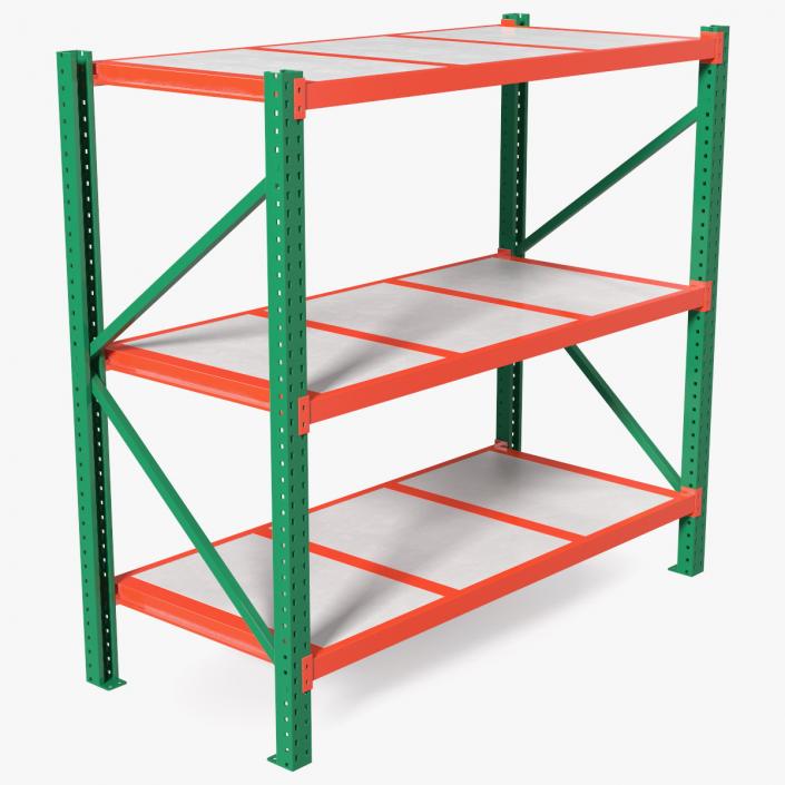 3D model Industrial Pallet Racking