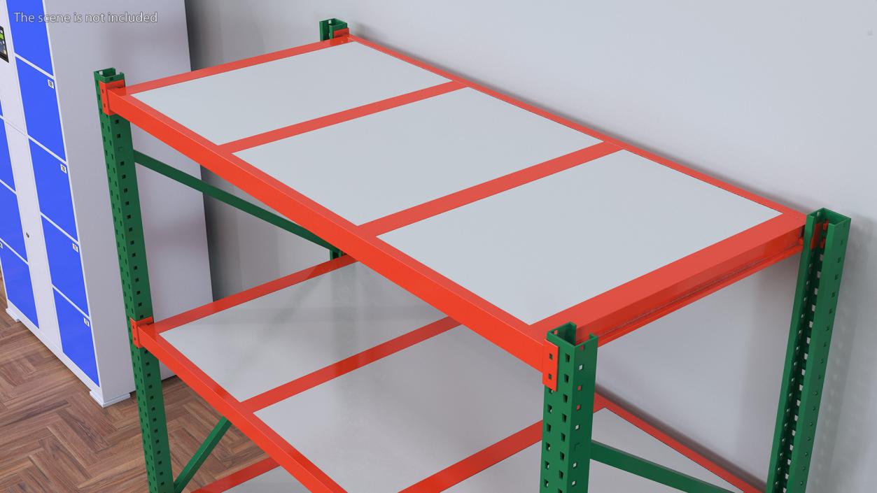 3D model Industrial Pallet Racking