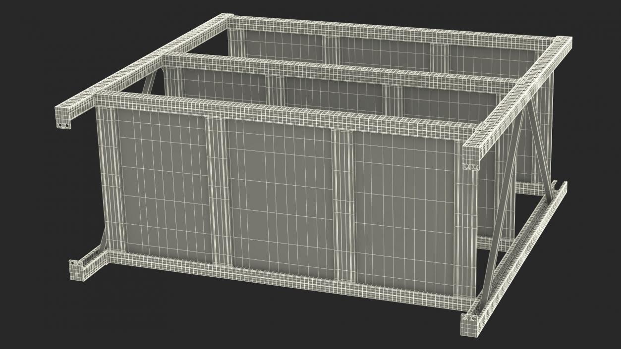 3D model Industrial Pallet Racking