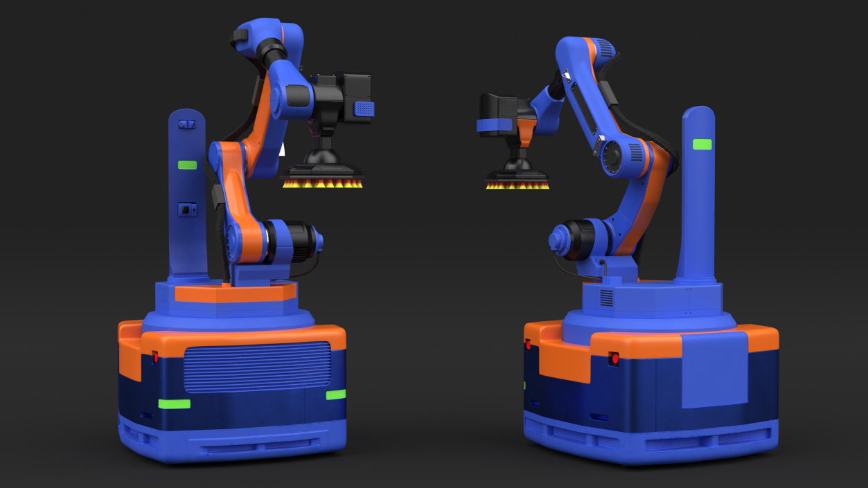 Warehouse Loader Robot Blue 3D