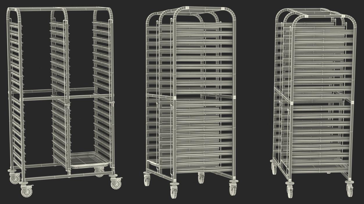 Serving Trolleys Collection 3D