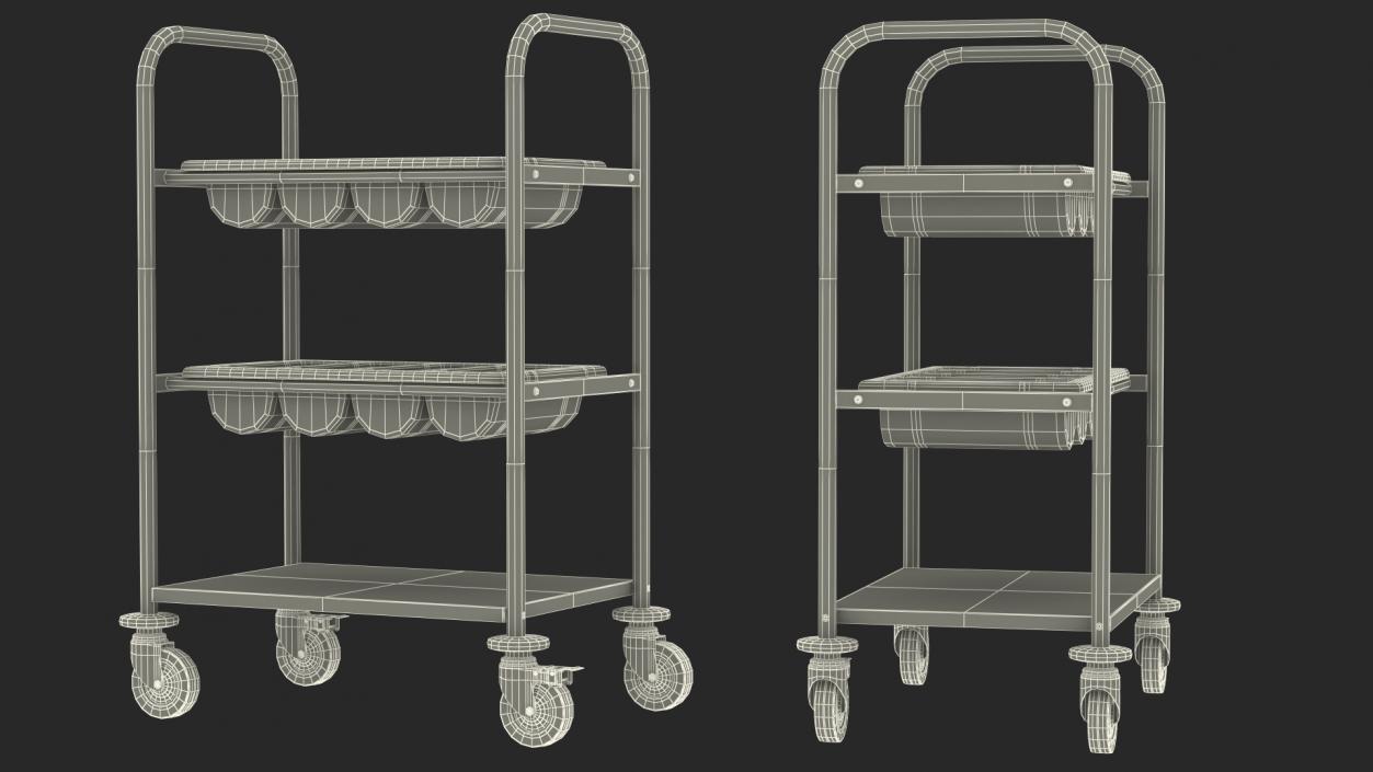 Serving Trolleys Collection 3D