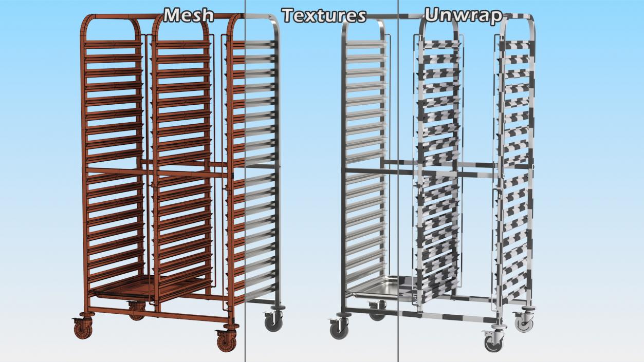 Serving Trolleys Collection 3D