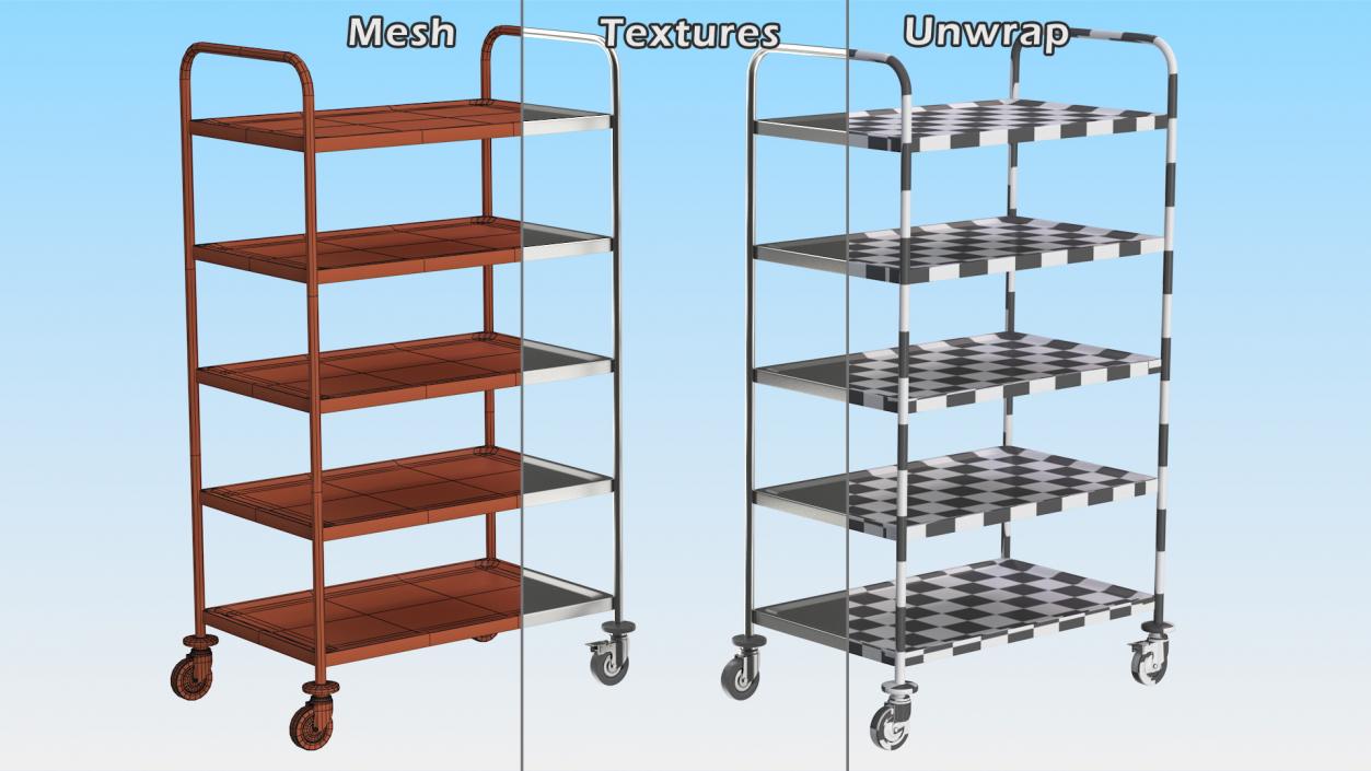 Serving Trolleys Collection 3D