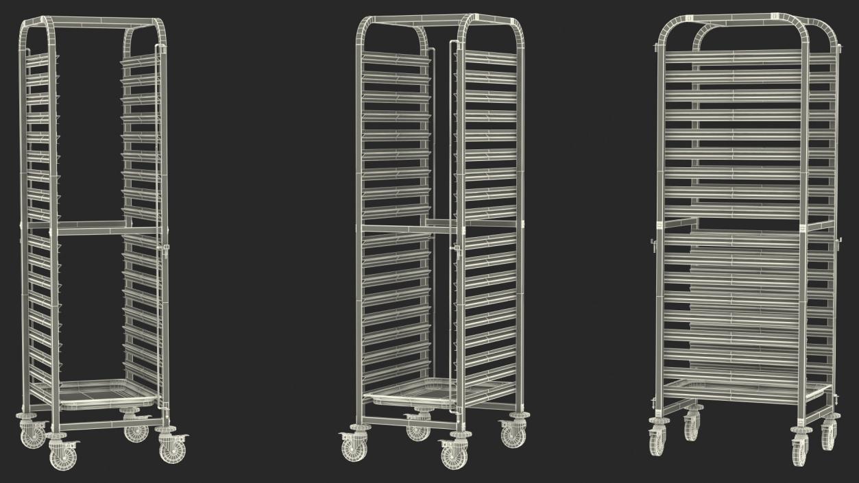 Serving Trolleys Collection 3D