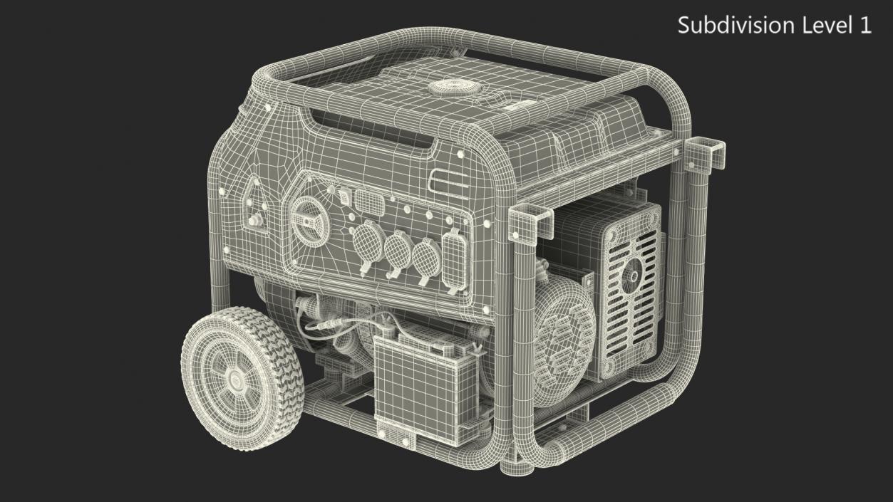 Portable Tri Fuel Generator 3D