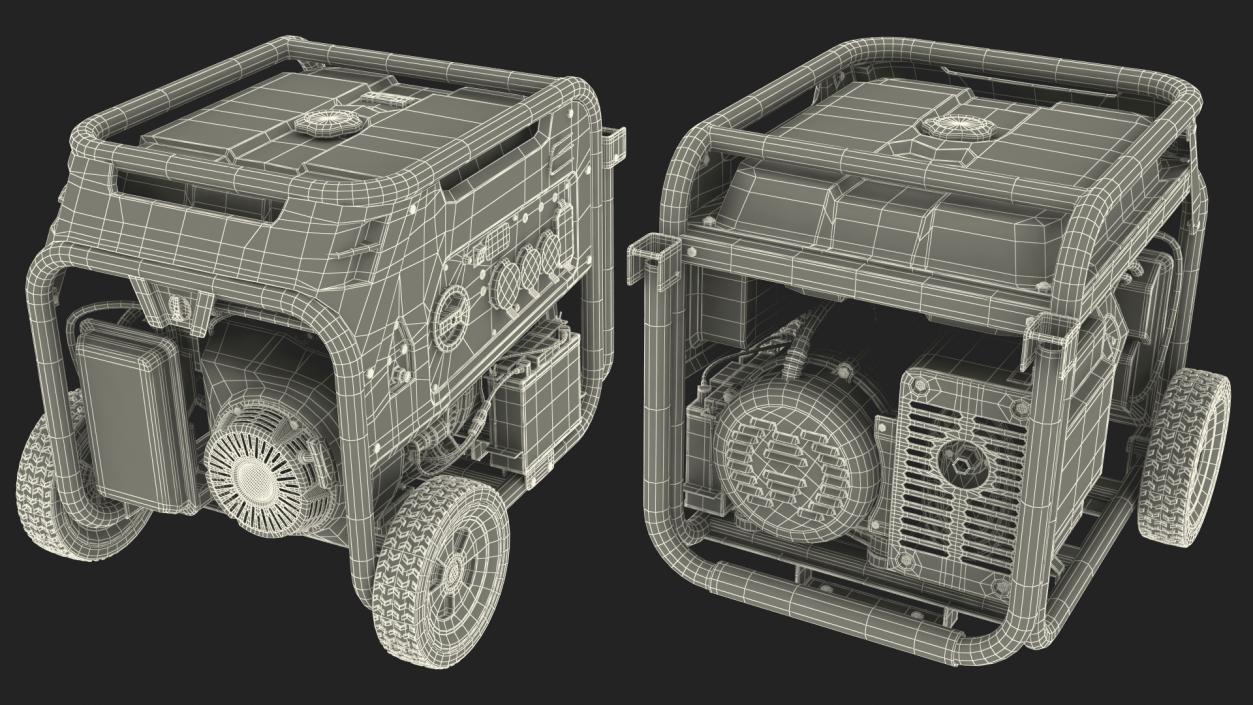 Portable Tri Fuel Generator 3D