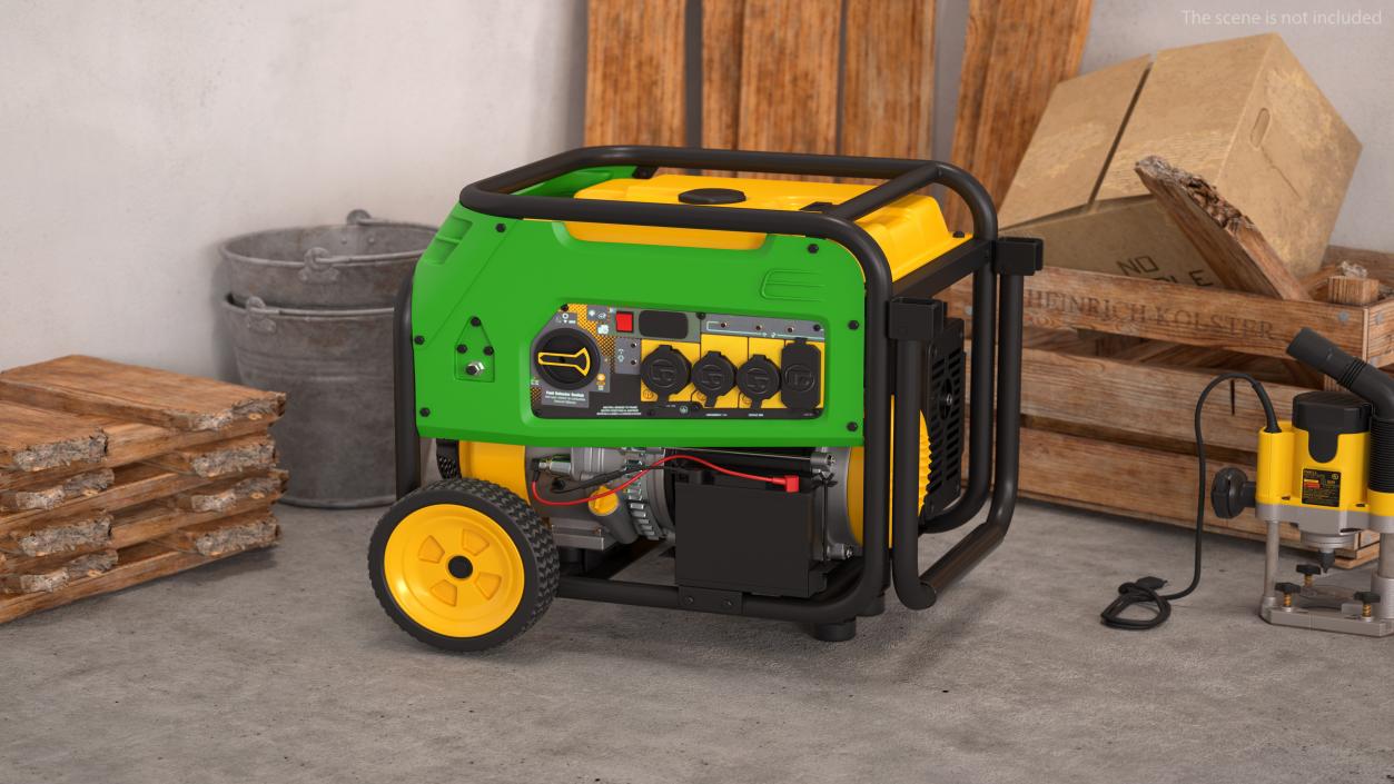 Portable Tri Fuel Generator 3D