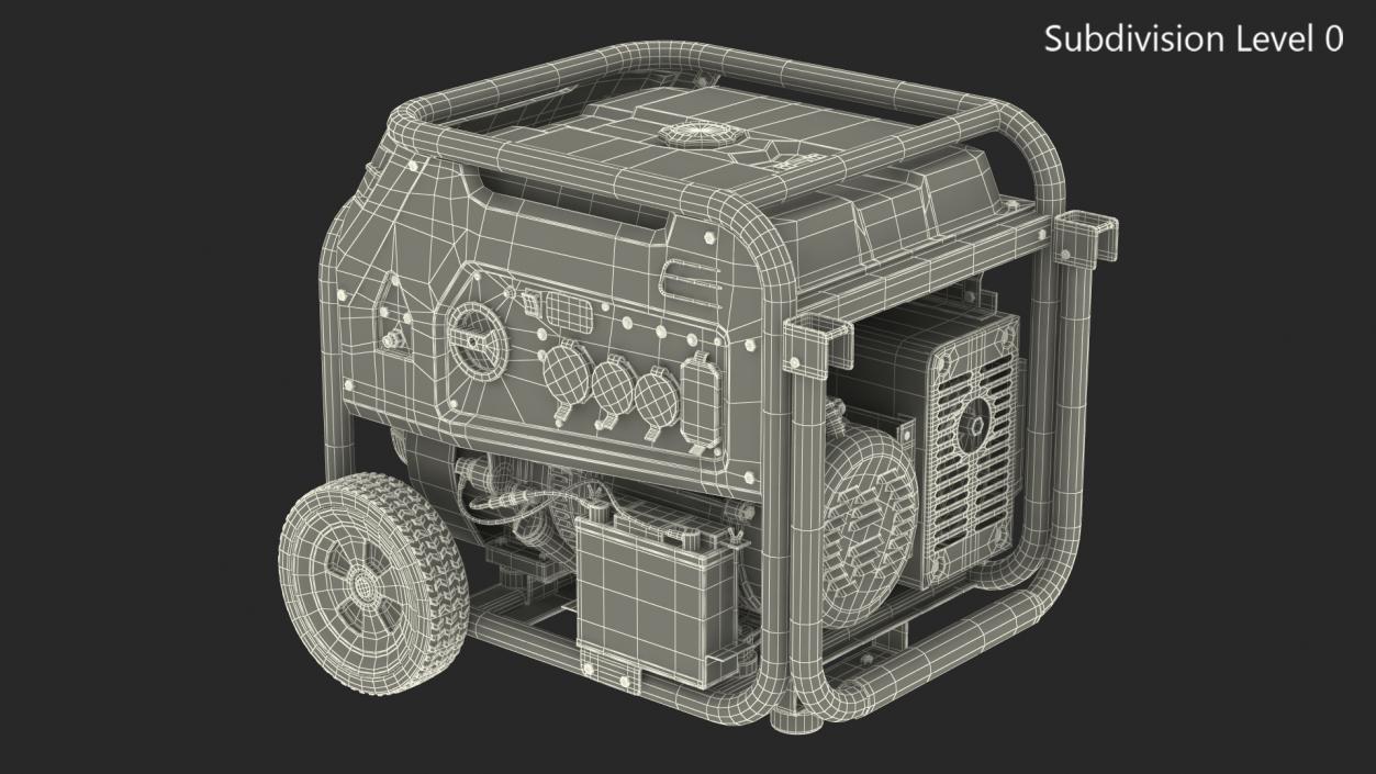 Portable Tri Fuel Generator 3D