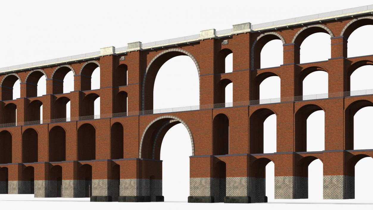 3D model Goltzsch Viaduct German Railway Bridge 2