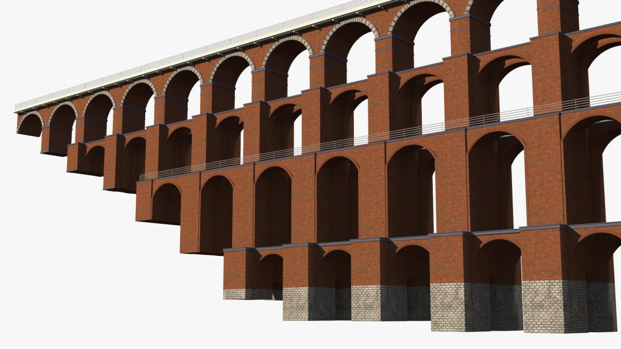 3D model Goltzsch Viaduct German Railway Bridge 2