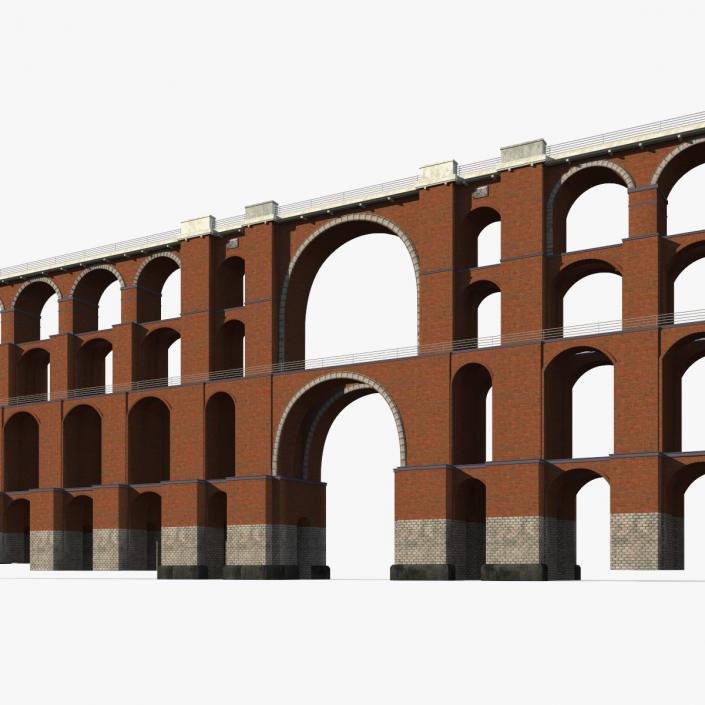 3D model Goltzsch Viaduct German Railway Bridge 2