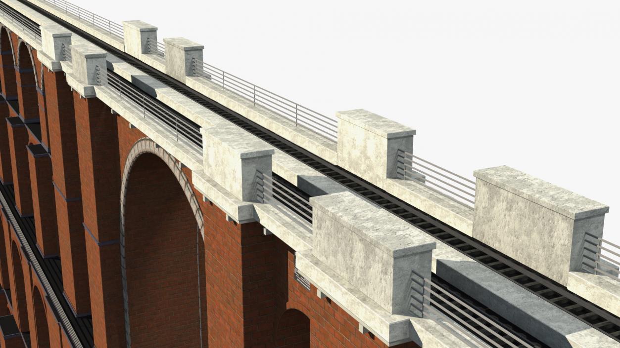 3D model Goltzsch Viaduct German Railway Bridge 2