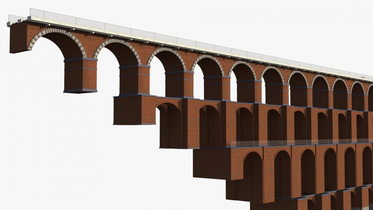 3D model Goltzsch Viaduct German Railway Bridge 2